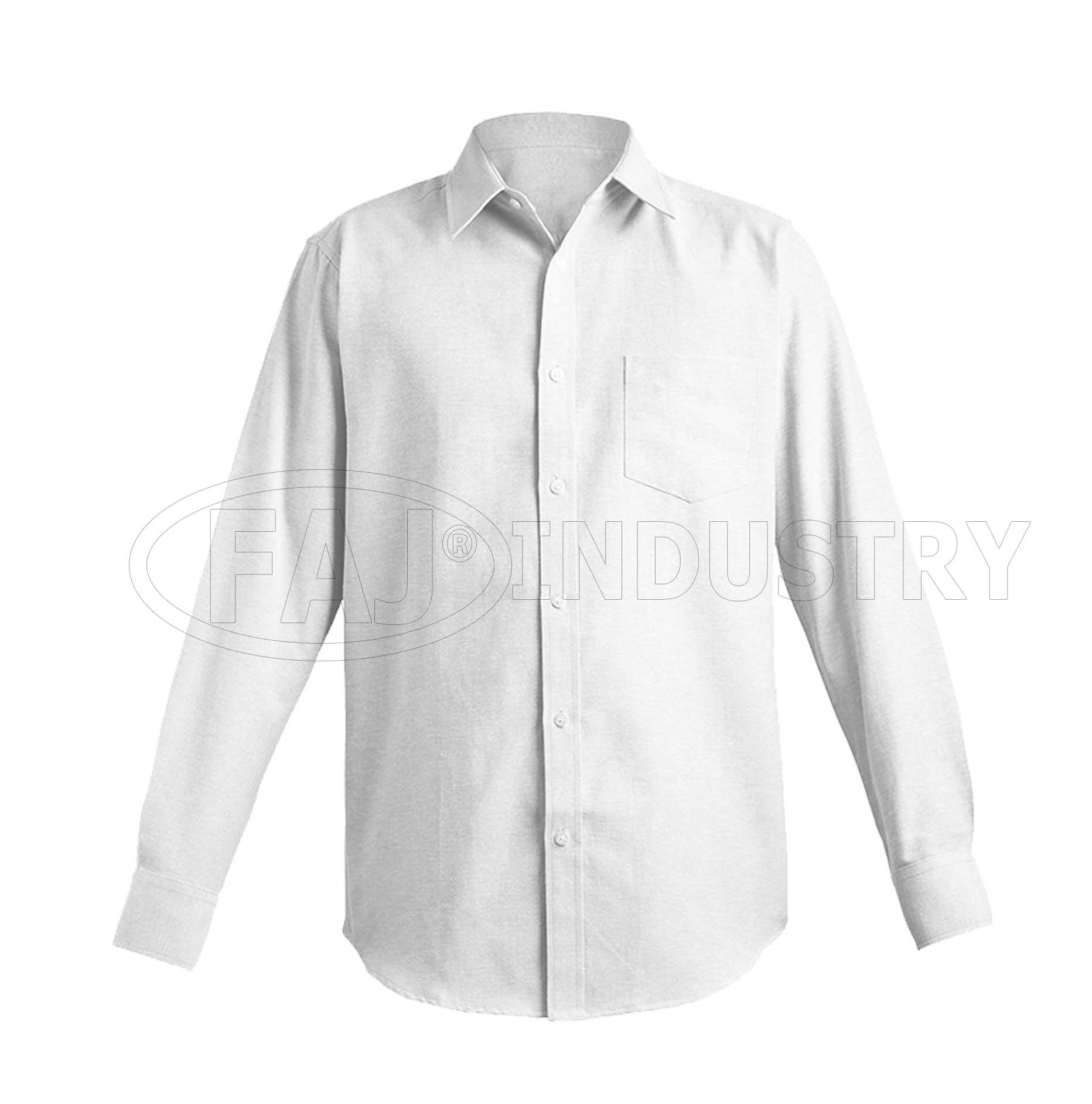 Camisa Oxford Manga larga Hombre Blanco 01002784